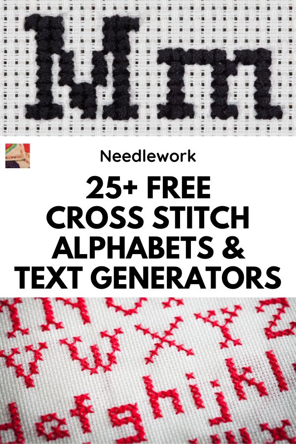 25+ Free Cross Stitch Alphabet Patterns & Text Generators