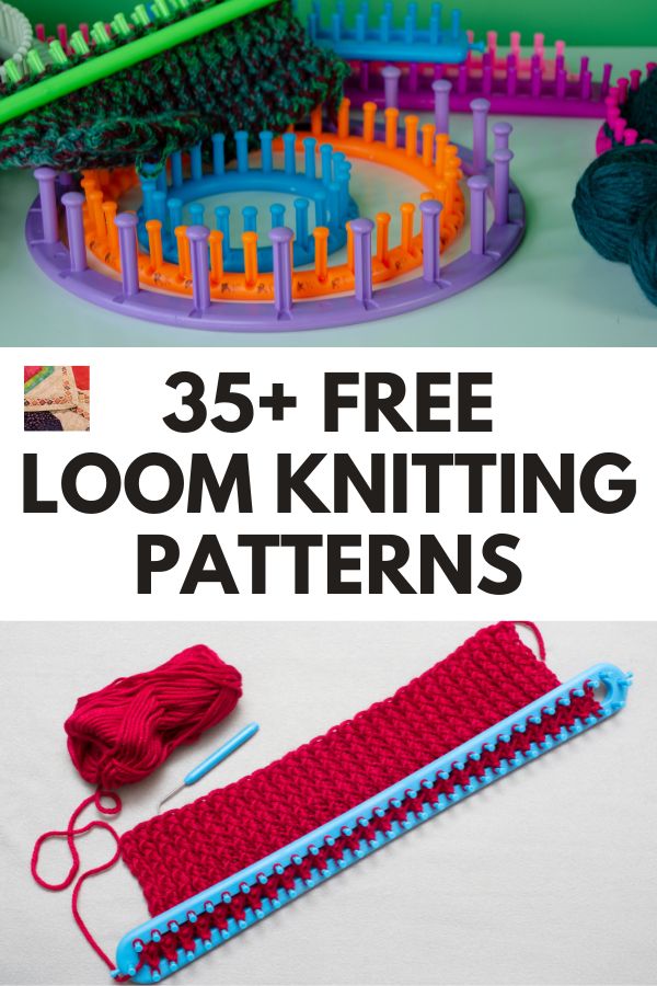 35+ Free Loom Knitting Patterns and Projects