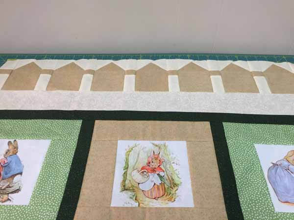 Baby Crib Quilt - Fence Edge