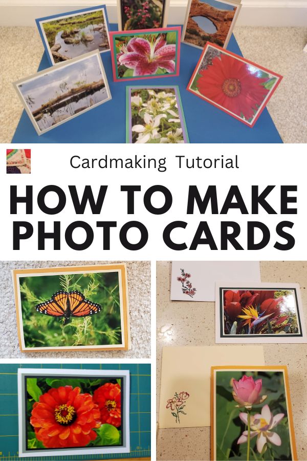 DIY Handmade Photo Cards Tutorial - pin