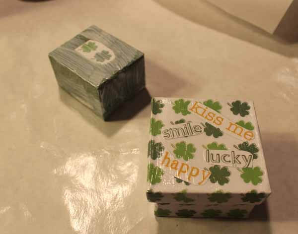 Decoupage Boxes with Scrapbook Paper Tutorial