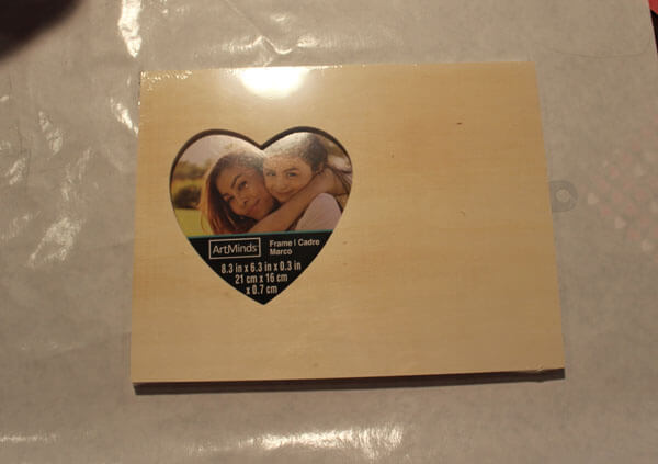 Decoupage Frame with Scrapbook Paper