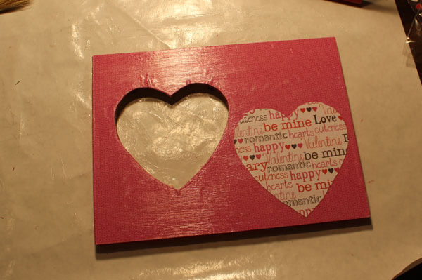 Decoupage Frame with Scrapbook Paper