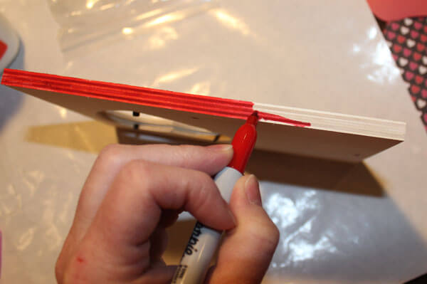 Decoupage Frame with Scrapbook Paper