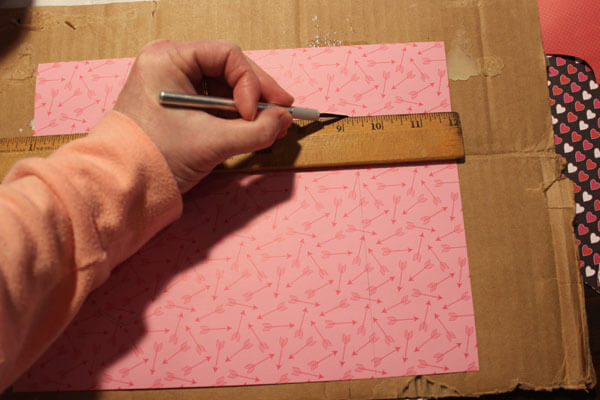 Decoupage Frame with Scrapbook Paper