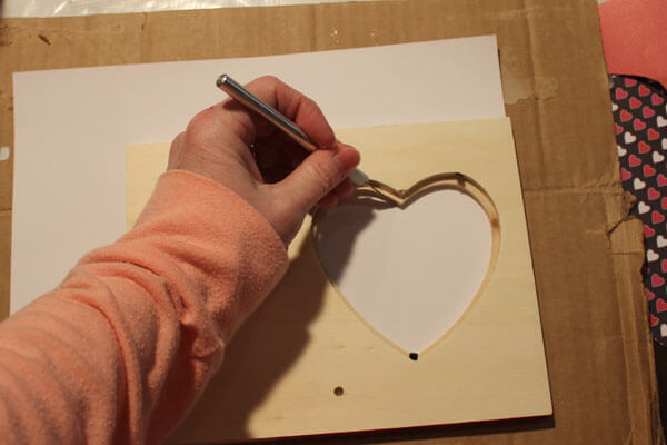 Decoupage Frame with Scrapbook Paper