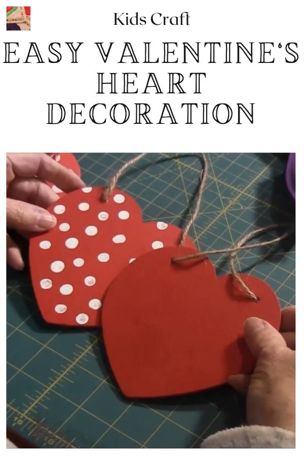 Easy Valentines Heart Decoration pin
