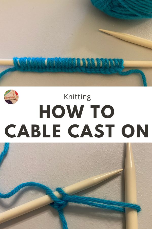 Knitting: How to Cable Cast On - pin