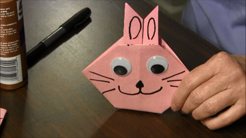 Origami Bunny Face