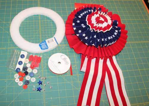 Patriotic Wreath - Supplies