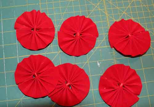 Patriotic Wreath - Finished Rosettes