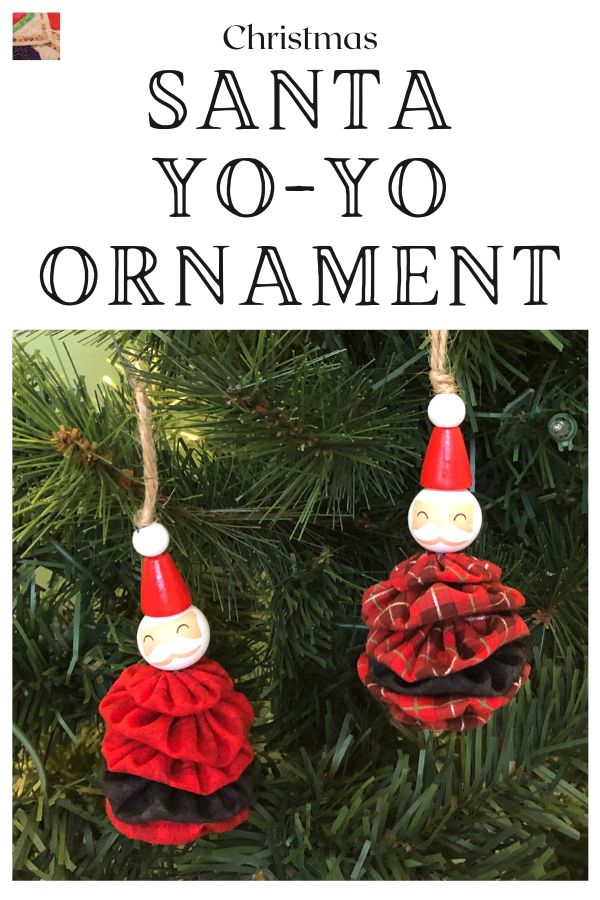 Santa Yo-yo Ornament - pin