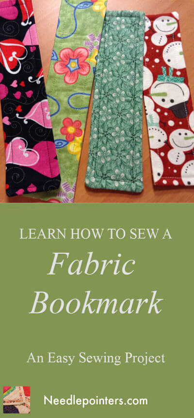 Fabric Bookmark - Pin