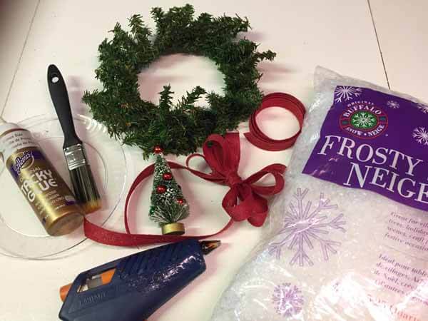 Snow Covered Winter Wreath Tutorial - Supplies