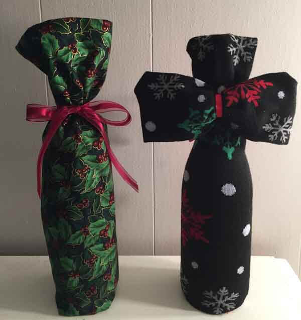 fabric wine bottle covers