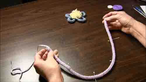 Spool Knitted Flower