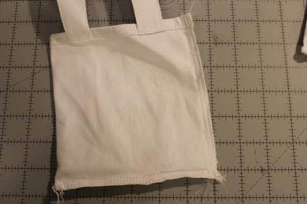 St Patricks Day Mini Tote Tutorial - Completed Side Seam