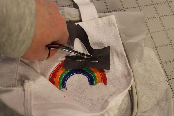 St Patricks Day Mini Tote Tutorial - Trim Applique Fabric