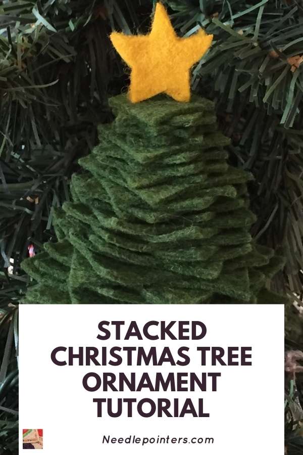 Stacked Christmas Tree Ornament Tutorial - pin