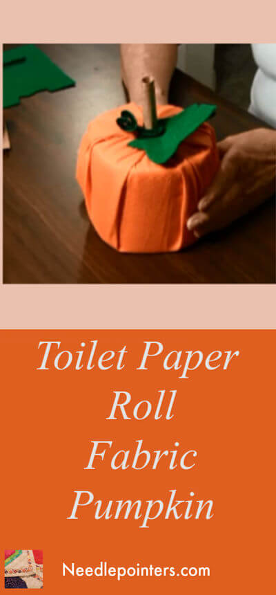 Fabric Toilet Paper Roll Pumpkin