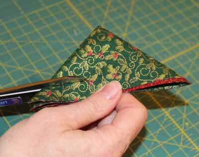 Fabric Snowflake - Cutting first strip