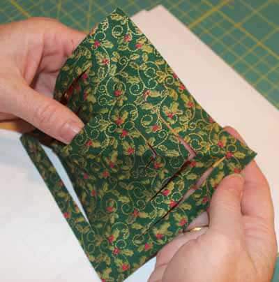 Fabric Snowflake - Show fabric square opened