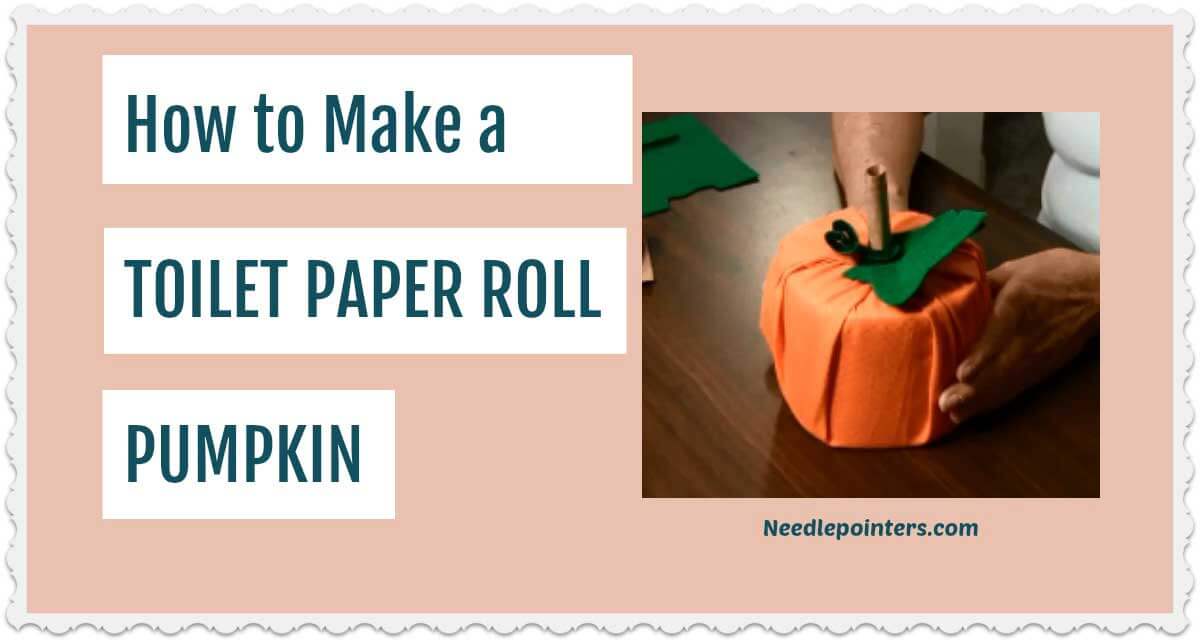 Fabric Toilet Paper Roll Pumpkin