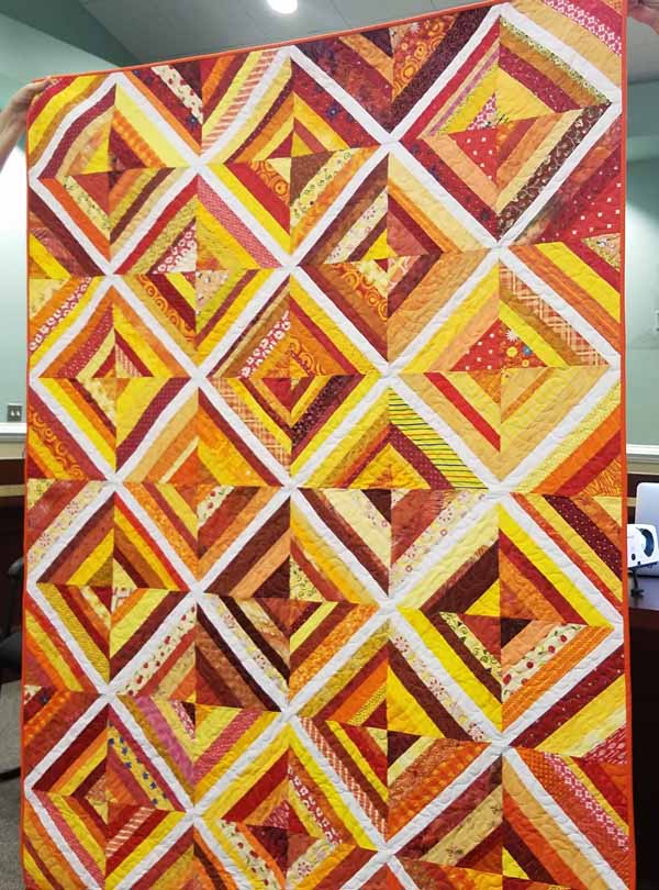 2016 Guild Donation Strip Quilt photo release by Pam Bent
