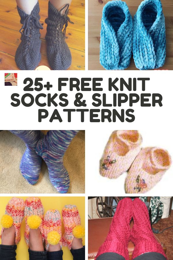 Over 25 Free Knit Sock and Slipper Patterns | Needlepointers.com