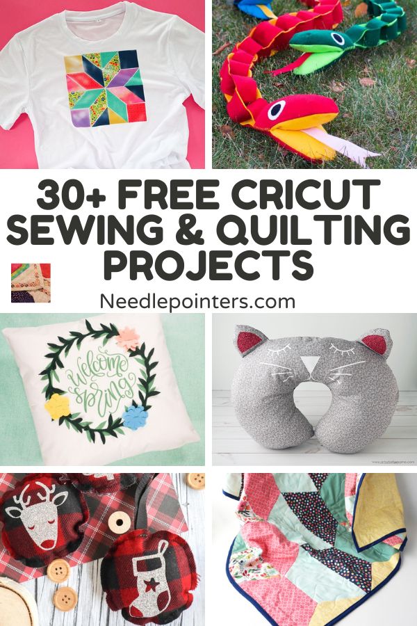 30+ Free Cricut Sewing and Quilting Patterns