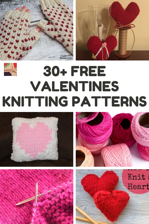 30+ Totally Free Valentine Knitting Patterns