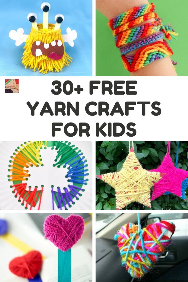 Over 30 Yarn Crafts For Kids