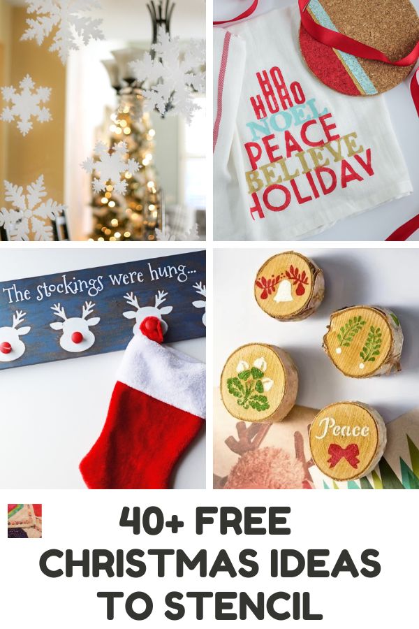 40+ Free Christmas Ideas and Projects to Stencil