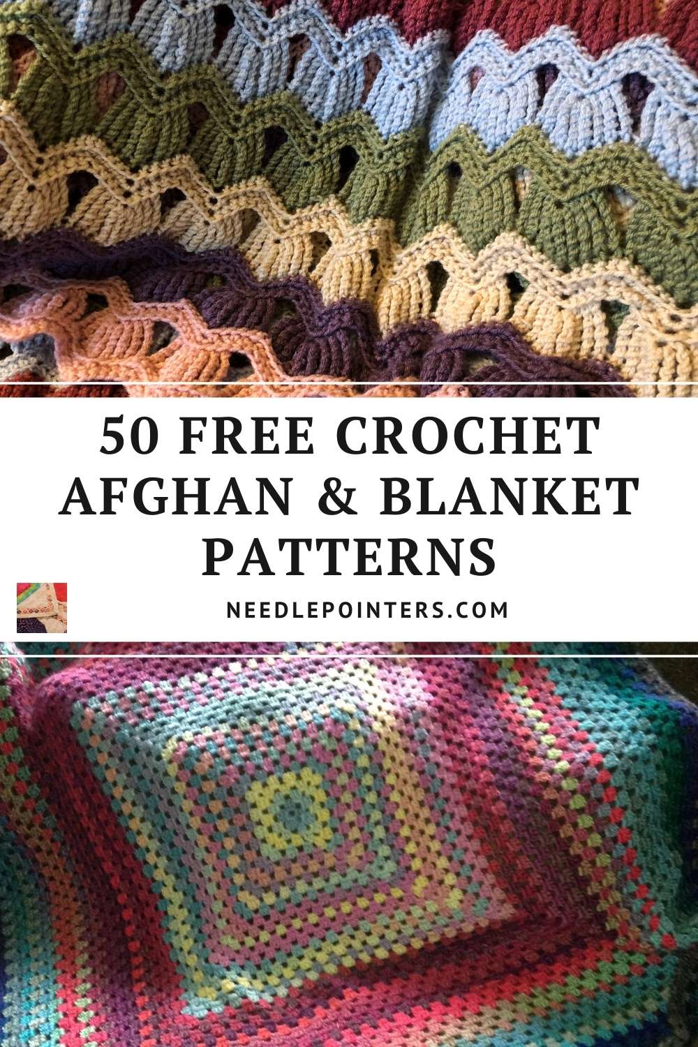 Over 60 FREE Patterns for Crochet Afghans and Blankets | Needlepointers.com
