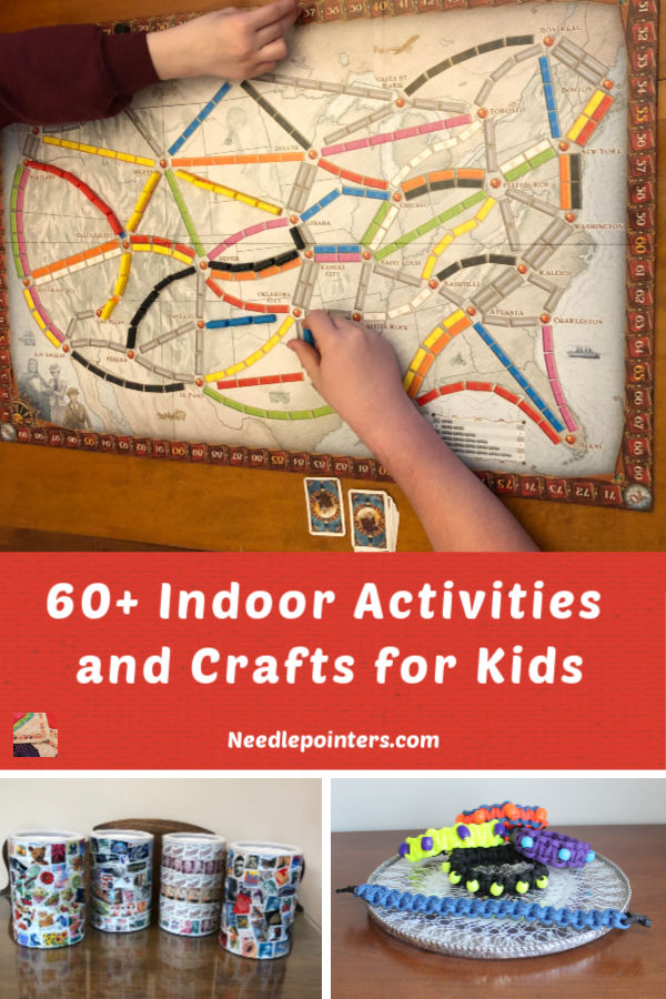 60+ Indoor Home Activities and Crafts for Kids - pin 2