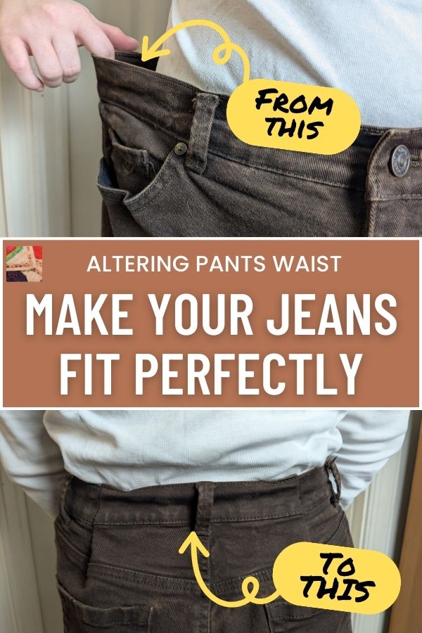 Alter Pants too Big in Waist - pin