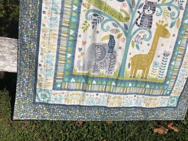 Baby Safari Panel Quilt Idea | Needlepointers.com