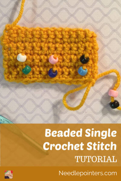 Beaded Single Crochet Tutorial - Pin