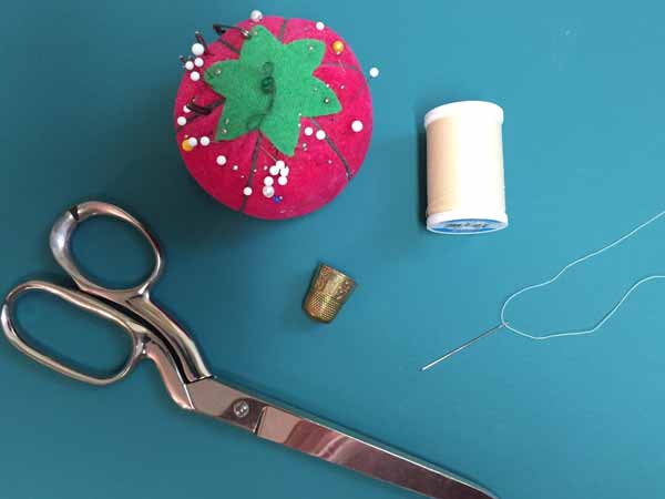 How to Hand-Sew a Blind Hem Stitch to Create Cuffed Shorts - Adventures of  a DIY Mom