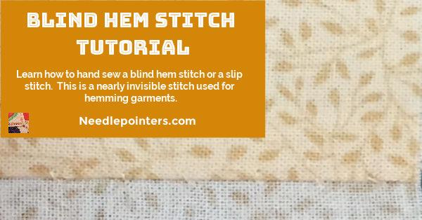 How to Hand Sew the Blind Hem Stitch (Slip Stitch)