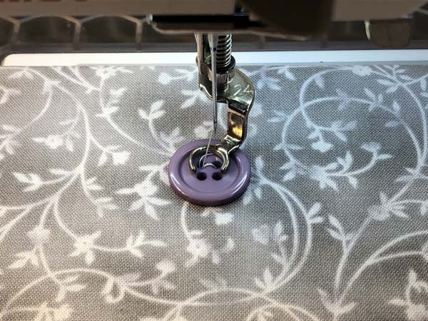 How to Sew Buttons with the Sewing Machine Button Stitch ...