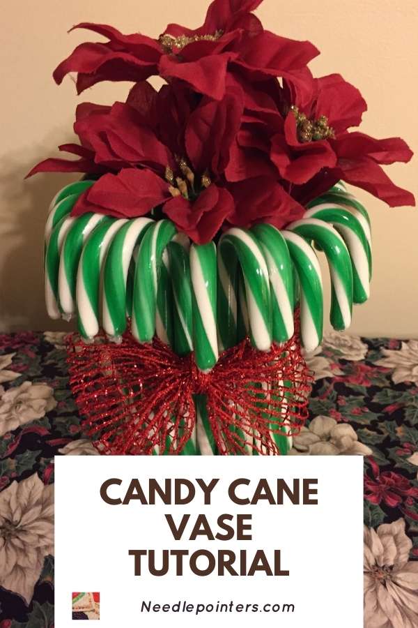 Candy Cane Vase Tutorial - Pin