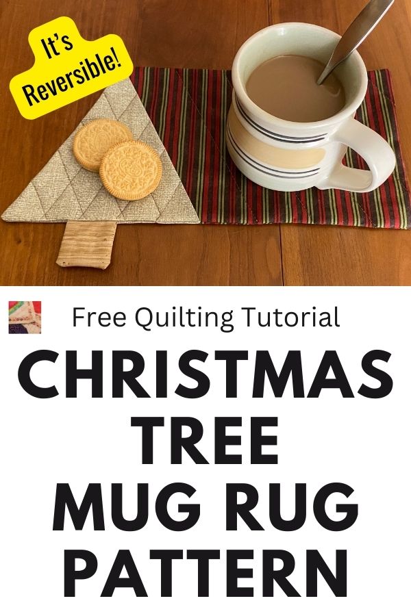 Christmas Tree Mug Rug Pattern - pin