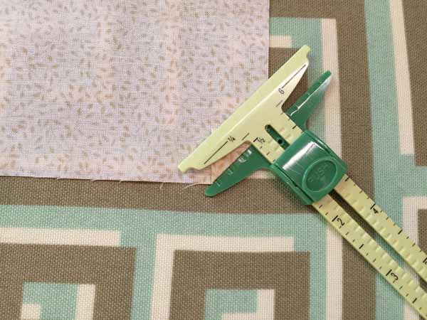 Everyday Cloth Napkin Tutorial - Measure Corner