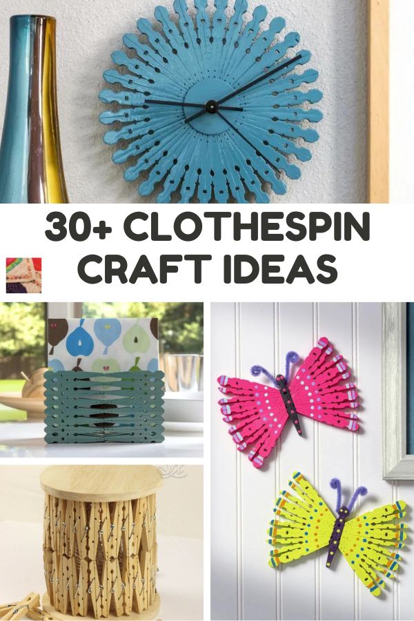 The Best Clothespin Crafts for Adults and Kids - The Idea Room