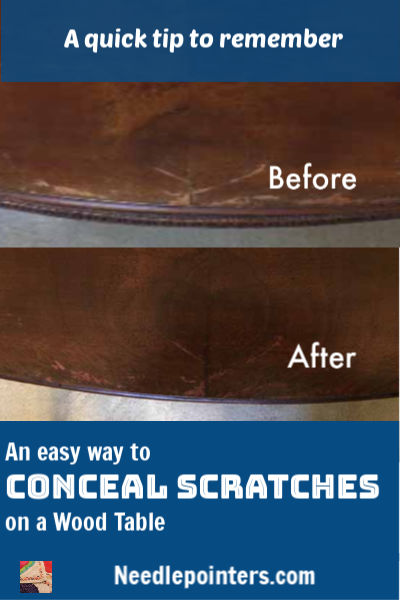 An Easy Way to Conceal Scratches on Furniture - pin