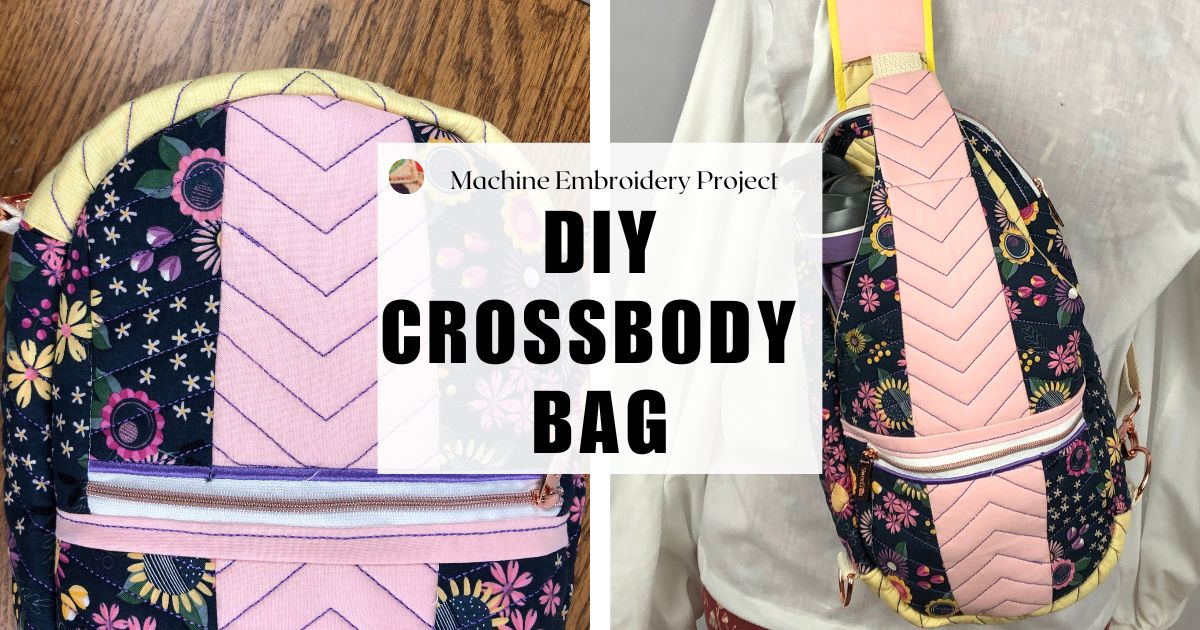 improv crossbody bag with zippered closure and pockets - sewing tutorial -  YouTube