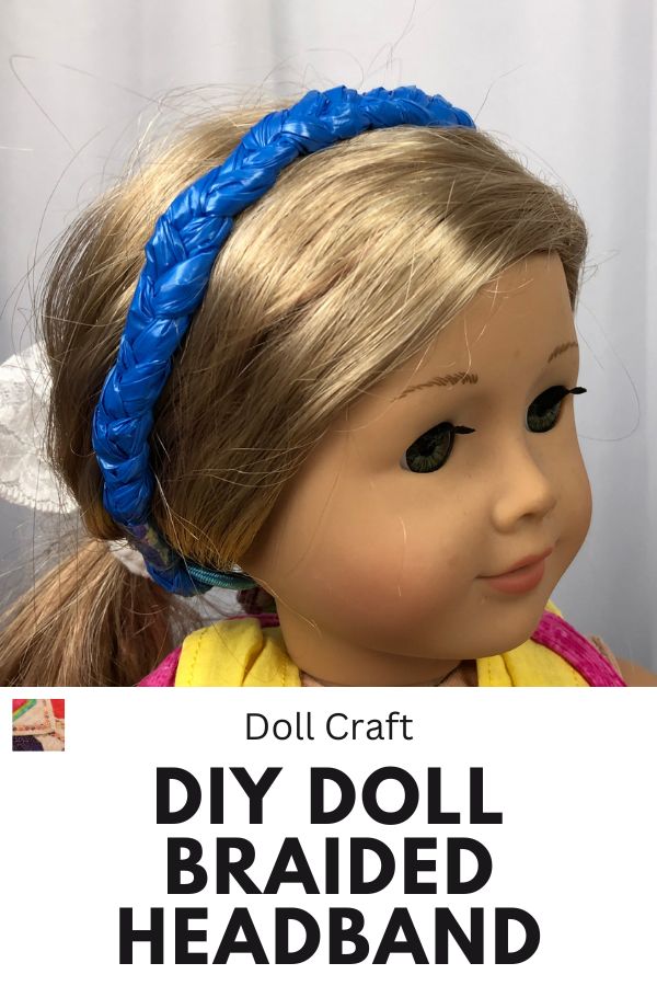 DIY Doll Braided Headband Pin