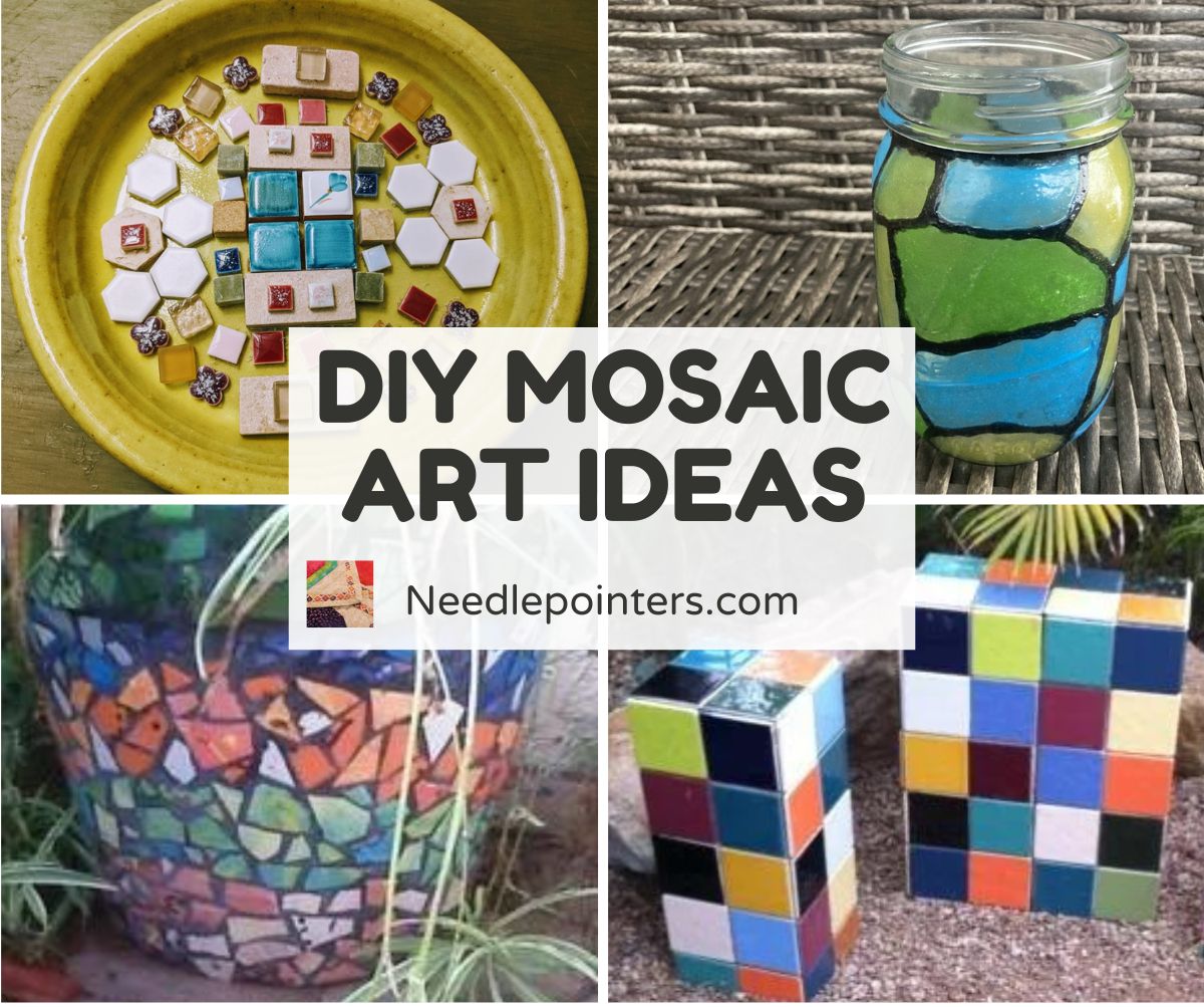 How to Make a Stained Glass Mosaic Mason Jar - The Melrose Family