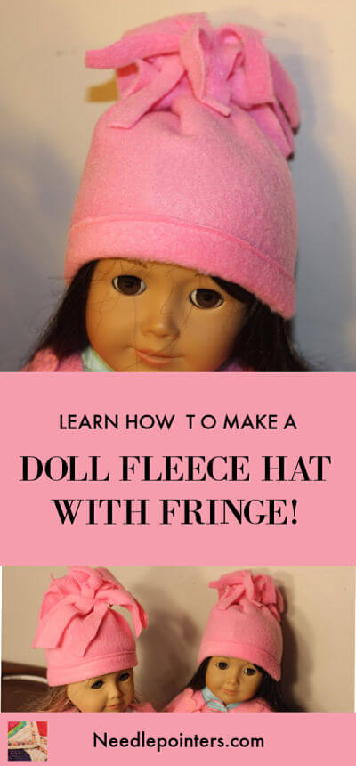 American Girl Doll Fleece Hat - 18